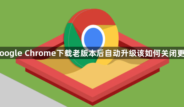 Google Chrome下载老版本后自动升级该如何关闭更新1