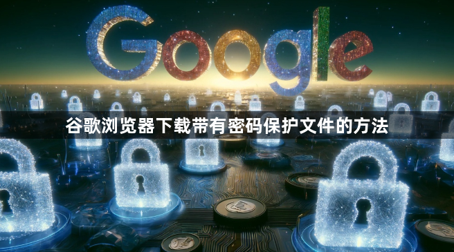 谷歌浏览器下载带有密码保护文件的方法1