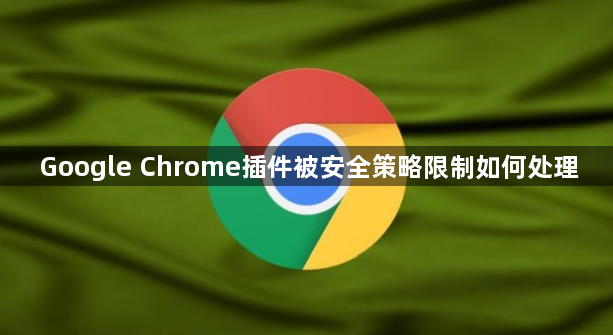 Google Chrome插件被安全策略限制如何处理1
