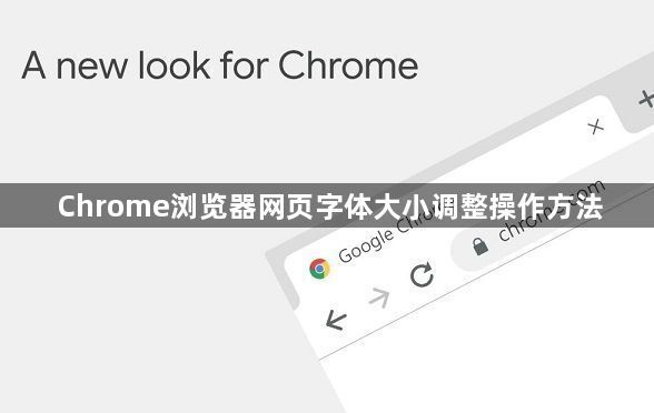 Chrome浏览器网页字体大小调整操作方法1
