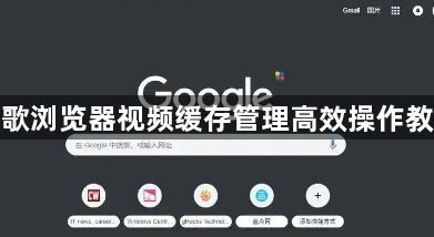 谷歌浏览器视频缓存管理高效操作教程1