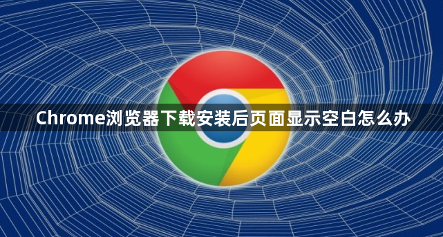 Chrome浏览器下载安装后页面显示空白怎么办1