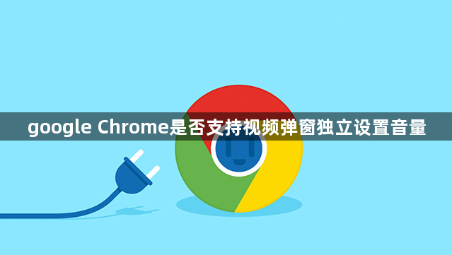 google Chrome是否支持视频弹窗独立设置音量1