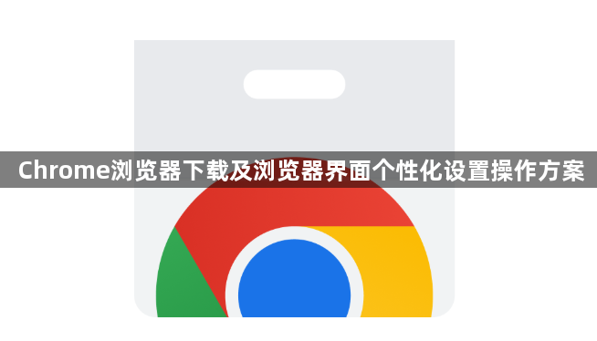 Chrome浏览器下载及浏览器界面个性化设置操作方案1