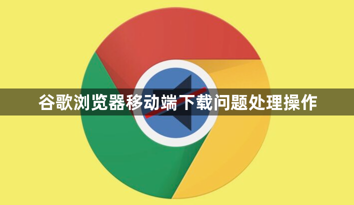 谷歌浏览器移动端下载问题处理操作1