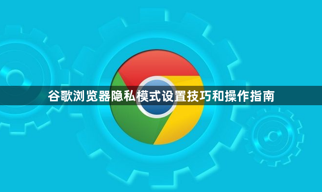 谷歌浏览器隐私模式设置技巧和操作指南1