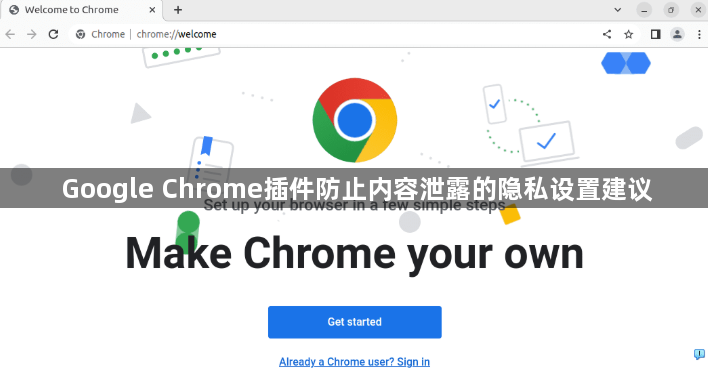 Google Chrome插件防止内容泄露的隐私设置建议1