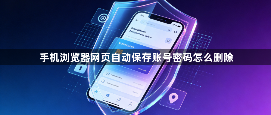 手机浏览器网页自动保存账号密码怎么删除1