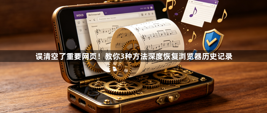 误清空了重要网页！教你3种方法深度恢复浏览器历史记录1