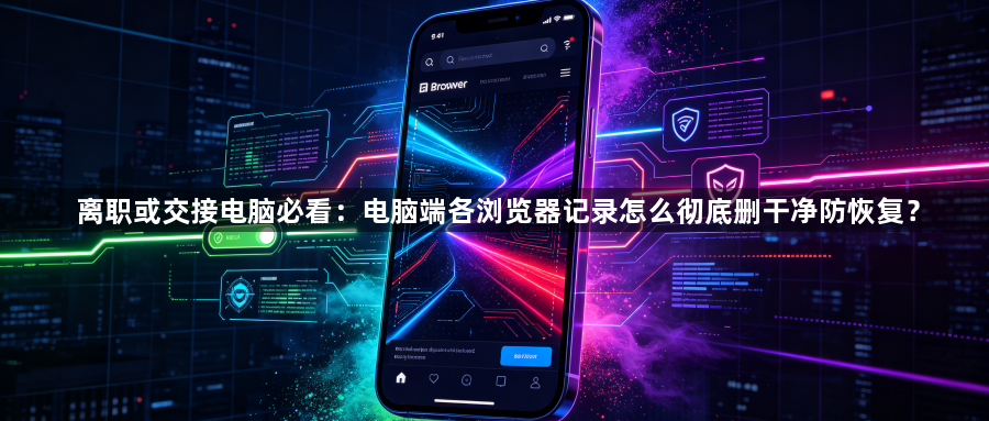 离职或交接电脑必看：电脑端各浏览器记录怎么彻底删干净防恢复？1