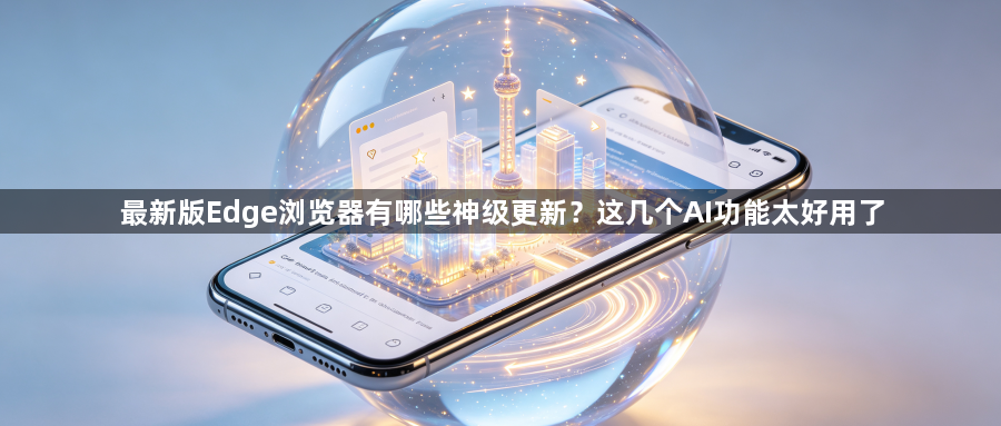最新版Edge浏览器有哪些神级更新？这几个AI功能太好用了1