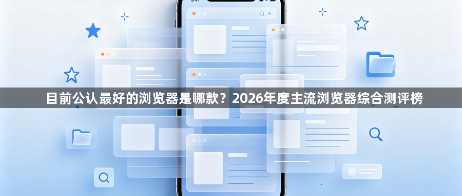 目前公认最好的浏览器是哪款?2026年度主流浏览器综合测评榜1