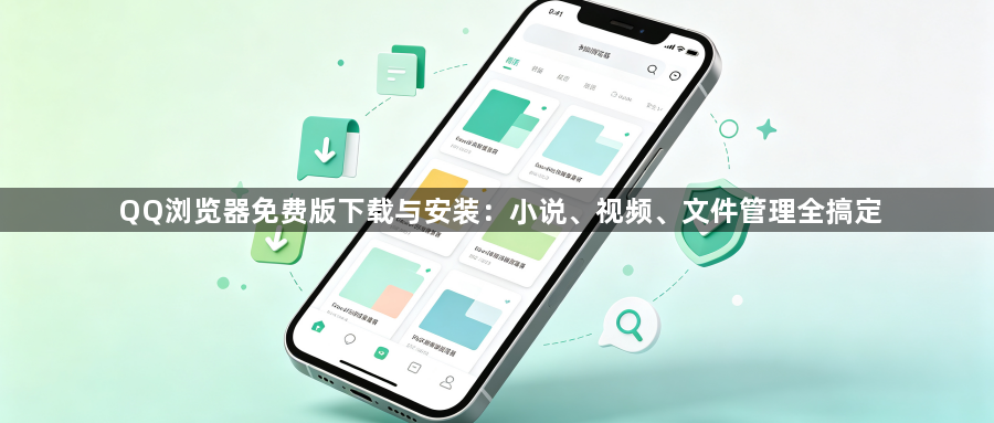 QQ浏览器免费版下载与安装：小说、视频、文件管理全搞定1