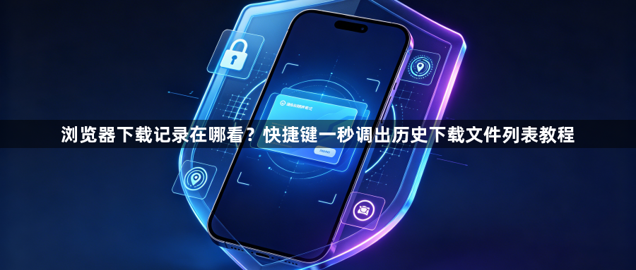 浏览器下载记录在哪看？快捷键一秒调出历史下载文件列表教程1