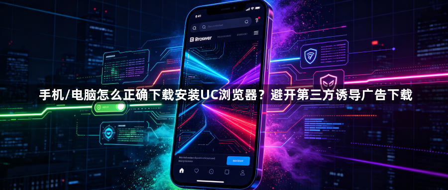 手机/电脑怎么正确下载安装UC浏览器？避开第三方诱导广告下载1