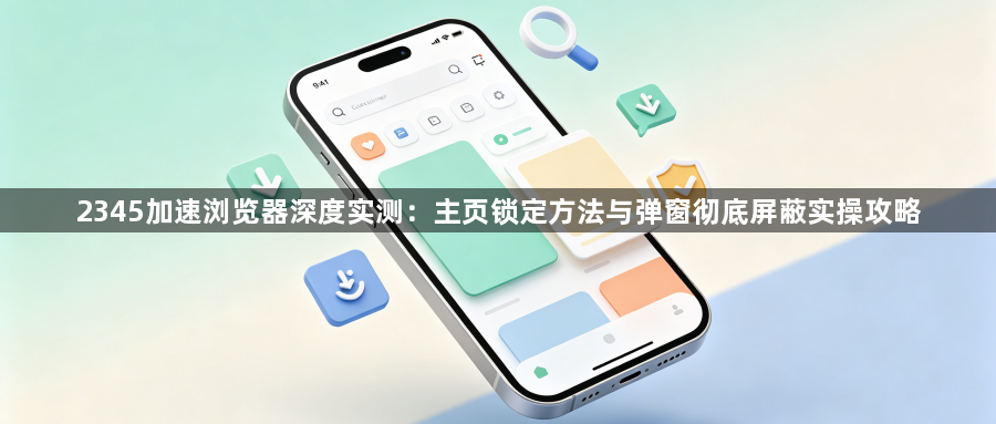 2345加速浏览器深度实测：主页锁定方法与弹窗彻底屏蔽实操攻略1