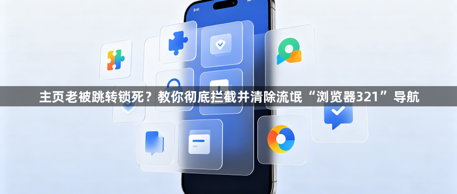 主页老被跳转锁死？教你彻底拦截并清除流氓“浏览器321”导航1