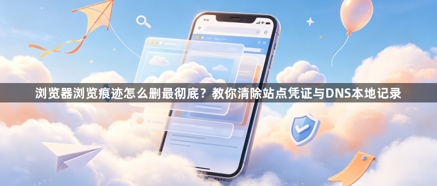 浏览器浏览痕迹怎么删最彻底？教你清除站点凭证与DNS本地记录1