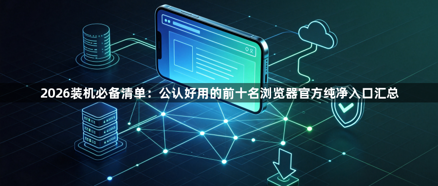 2026装机必备清单：公认好用的前十名浏览器官方纯净入口汇总1