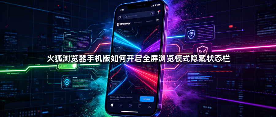 火狐浏览器手机版如何开启全屏浏览模式隐藏状态栏1