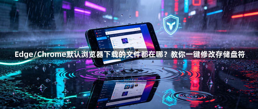 Edge/Chrome默认浏览器下载的文件都在哪？教你一键修改存储盘符1