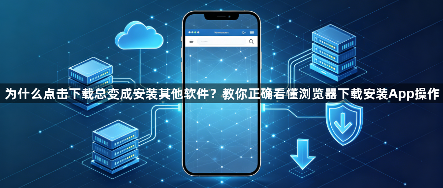 为什么点击下载总变成安装其他软件？教你正确看懂浏览器下载安装App操作1