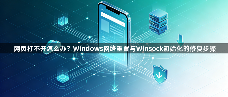 网页打不开怎么办？Windows网络重置与Winsock初始化的修复步骤1