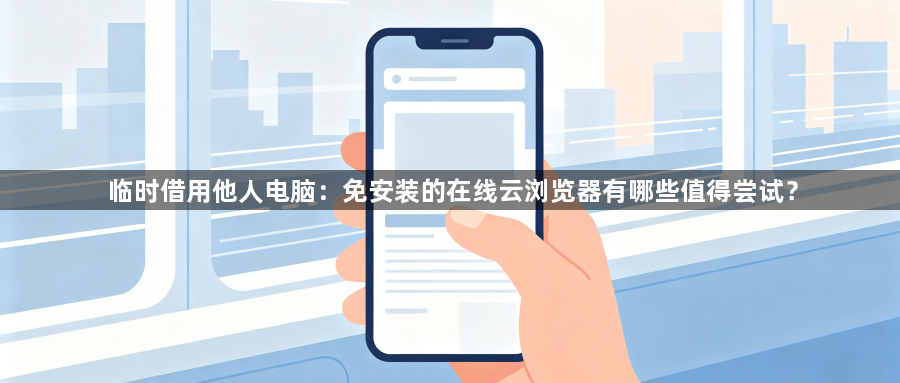 临时借用他人电脑：免安装的在线云浏览器有哪些值得尝试？1
