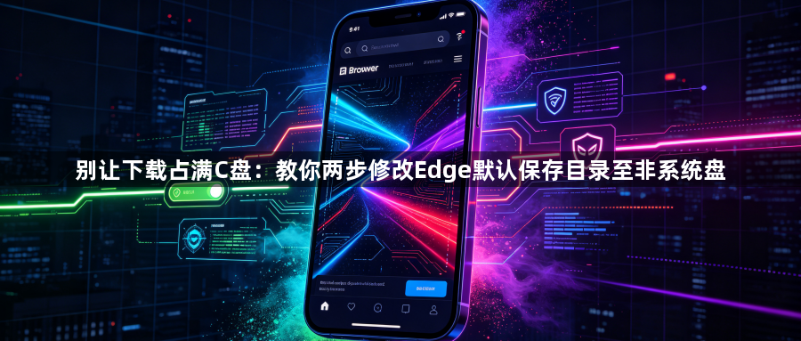 别让下载占满C盘：教你两步修改Edge默认保存目录至非系统盘1
