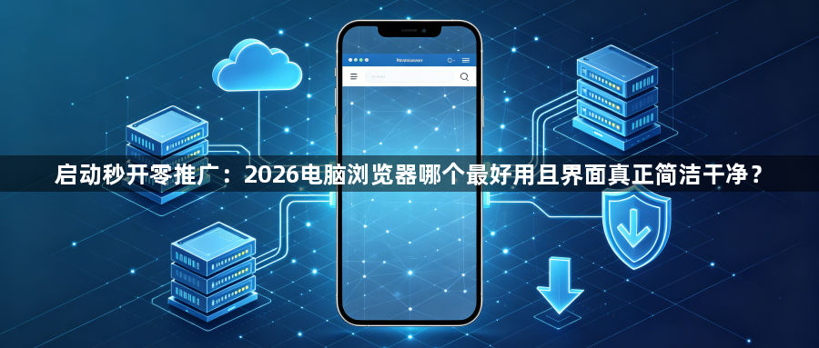 启动秒开零推广：2026电脑浏览器哪个最好用且界面真正简洁干净？1