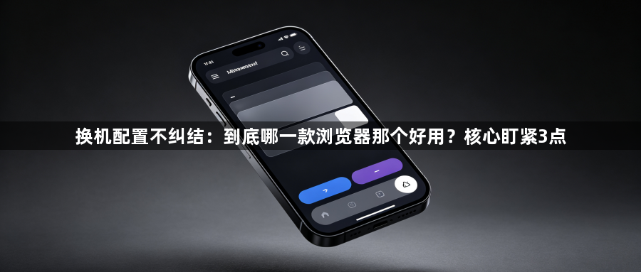 换机配置不纠结：到底哪一款浏览器那个好用？核心盯紧3点1