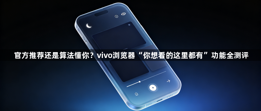 官方推荐还是算法懂你?vivo浏览器“你想看的这里都有”功能全测评1